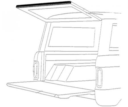 Dennis Carpenter Liftgate Lower Seal - 1966-68 Ford Bronco C6TZ-9842289-B