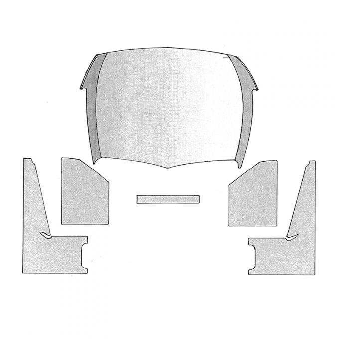 Dennis Carpenter Headliner Kit - 1940-47 Ford Truck 01C-8151968-BL