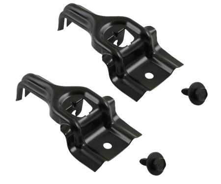 Daniel Carpenter 1979-93 Radiator Brackets - Black D9ZZ-8193