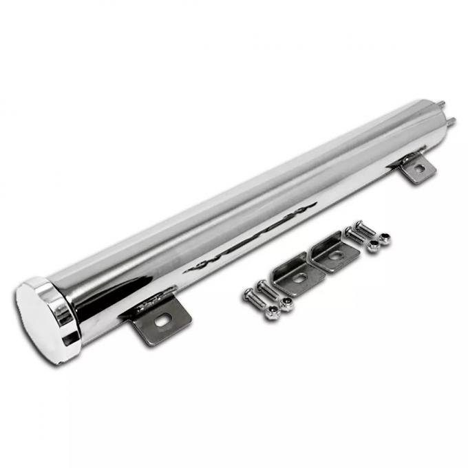 Radiator Overflow Tank - 1-1/2 Pint Capacity - Polished Stainless Steel - 15 - Ford & Mercury