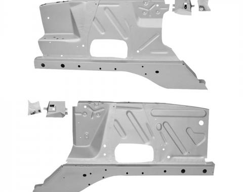 Ford Mustang Custom Fender Apron Assemblies, without Shock Towers