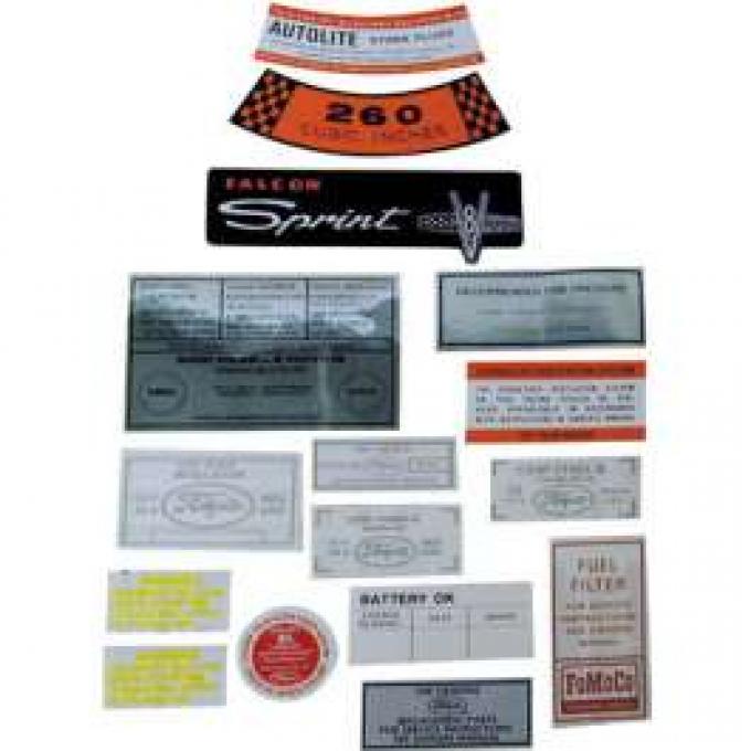 Decal Kit, 352 CID, Fairlane, Galaxie, 1958-1959