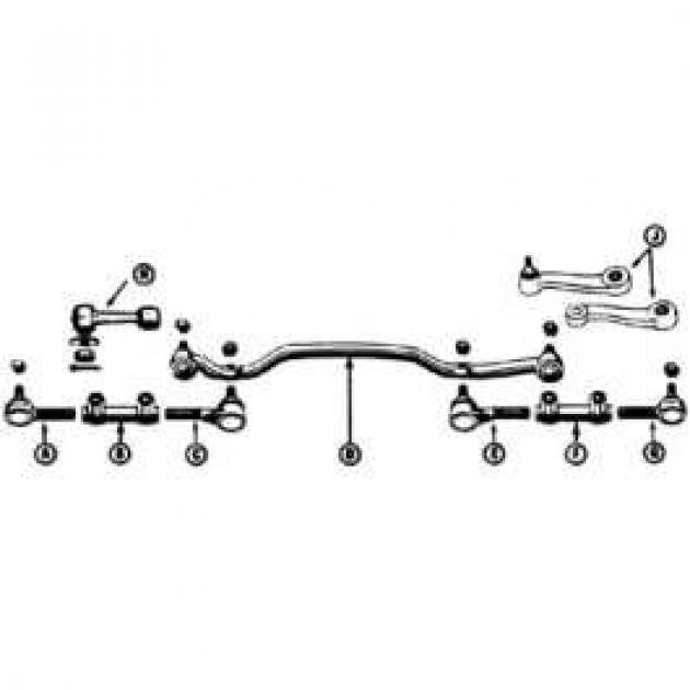 Pitman Arm - Manual Steering - For 1-1/8 Sector Shaft - From 5-2