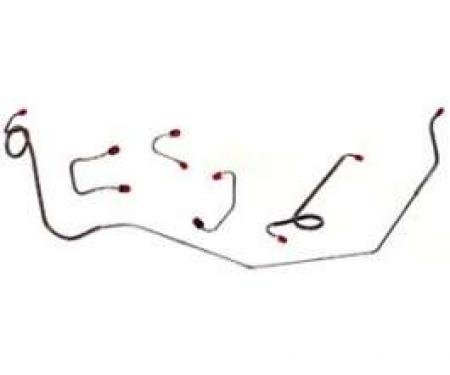 Front To Rear Brake Line, Stainless Steel, Fairlane, 1963-1965