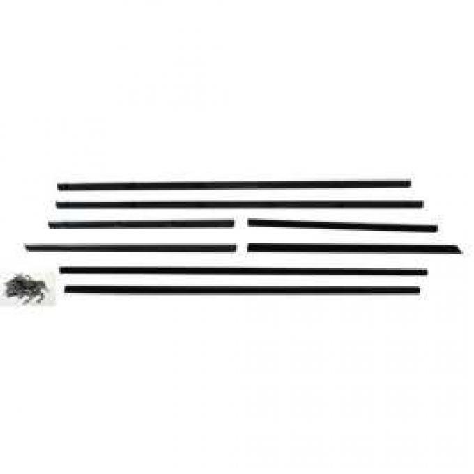 Belt Weatherstrip Kit - Doors and Rear Quarter Windows - 8 Pieces