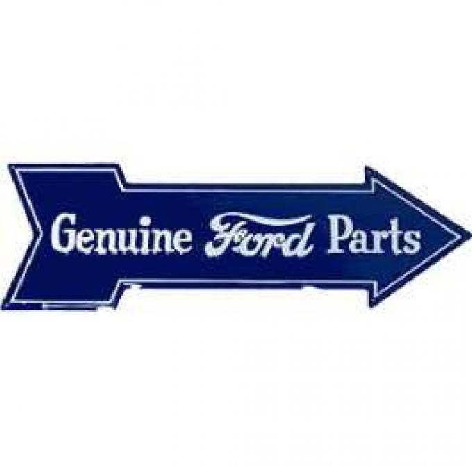 Sign, Genuine Ford Parts, Arrow