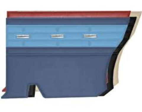 Rear Side Panels, Hardtop, Blue, Fairlane 500, 1964