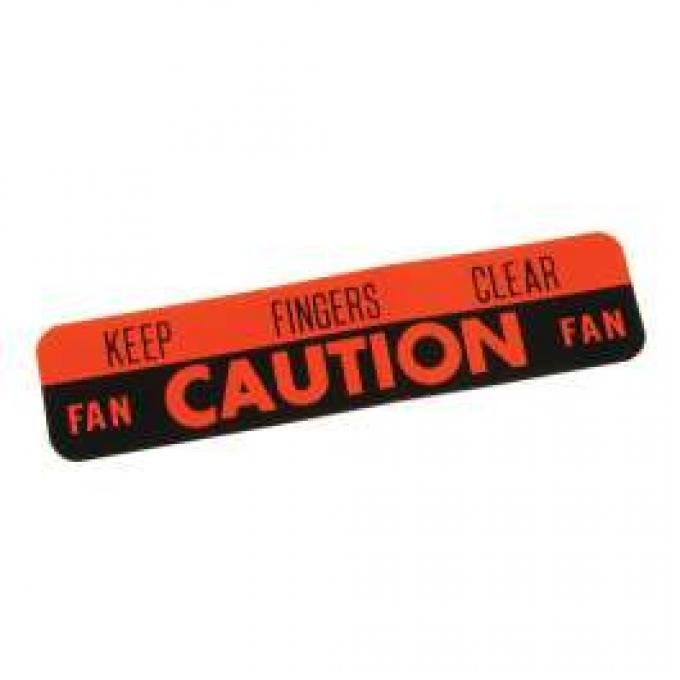 Fan Decal - Keep Fingers Clear, Fan Caution Fan