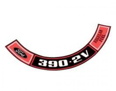 Decal - Air Cleaner - 390 - 2 Volt - Regular Fuel