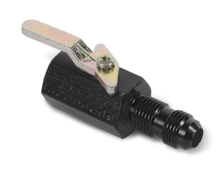 Earl's Shut-Off Valve 3/8" NPT Female Inlet & -6AN Bulkhead Outlet, 2.75 In. (2-3/4") Overall Length AT230502ERL