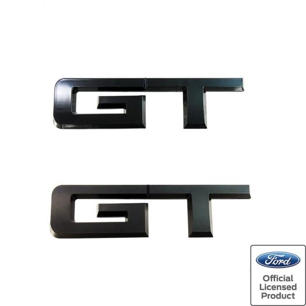 Mustang Rear GT Emblem, Gloss Black, 2015-2020 | Blue Oval