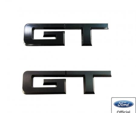 Mustang Rear GT Emblem, Matte Black, 2015-2020