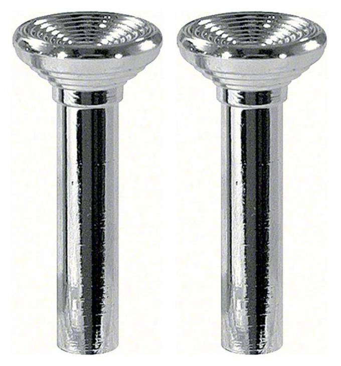 OER 1967 Chrome Door Lock Knobs (Pair) K588