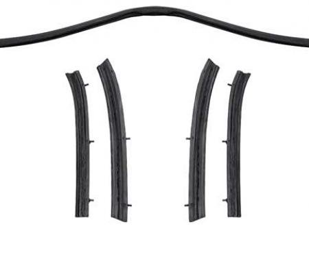 OER 1964-68 Mustang Convertible Top Weatherstrip Set - 5-pieces 53986-SET