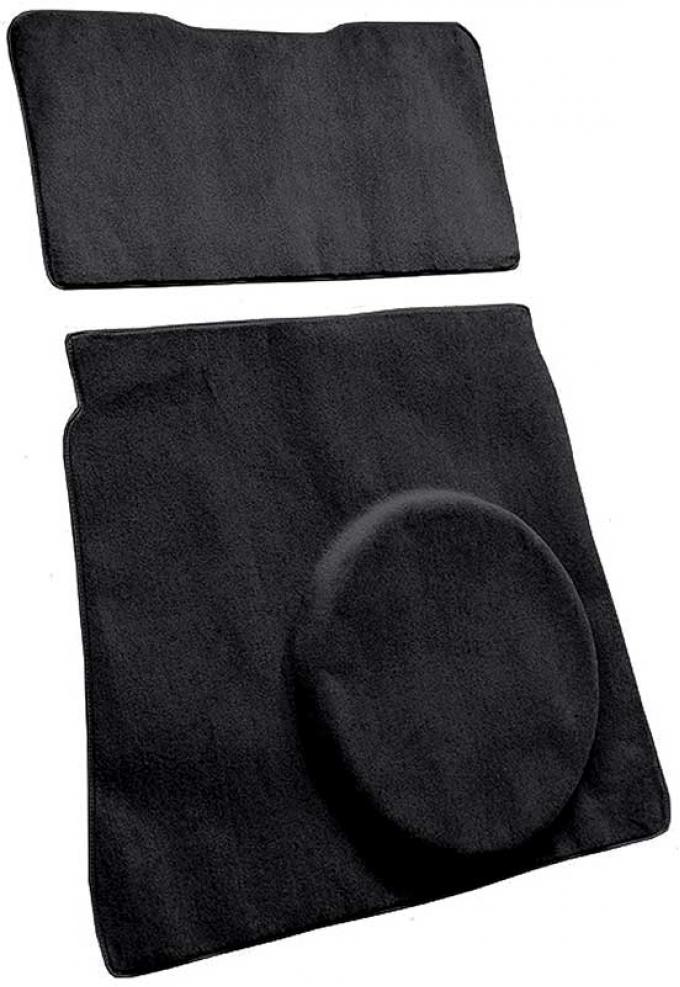 OER 1974-78 Mustang II Cargo Area Cut Pile Carpet Set - Black A4123601