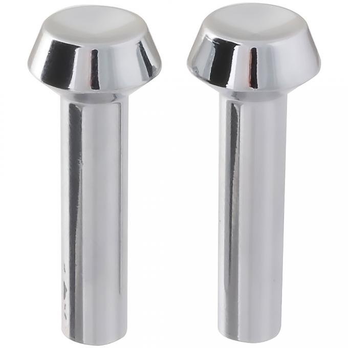 OER 1965-66 Mustang, Door Lock Knobs, Chrome, Pair 21850A