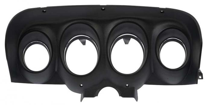 OER 1969 Mustang Dash Instrument Bezel - Black Textured Pebble Grain Finish 10838P