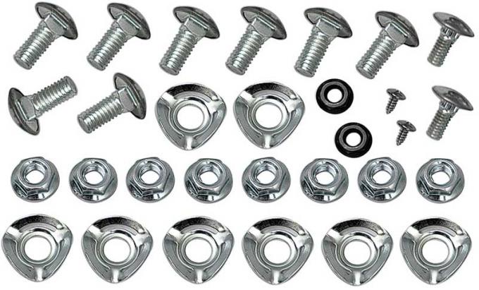 OER 1965-68 Mustang Bumper Bolt Mounting Kit Front & Rear (28 pcs) HK13