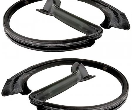 OER 2005-14 Mustang Coupe, Door Window Weatherstrip Rubber Seal Set, Upper, LH and RH, Pair 6320708A