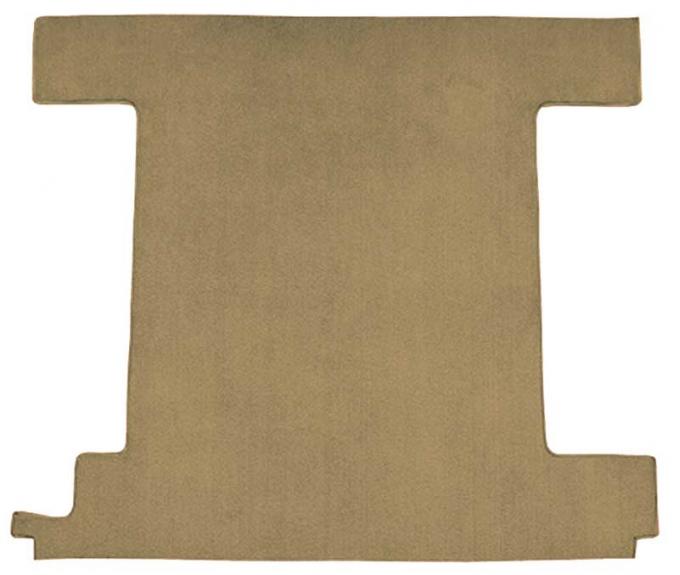 OER 1974-76 Ford Bronco w/ 1 Gas Tank - Back Panel - Molded Cutpile Carpet Kit - Medium Saddle F9762369