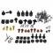 Mustang Fastback 126 Piece Folding Seat / Trap Door Fastener Kit, 1967