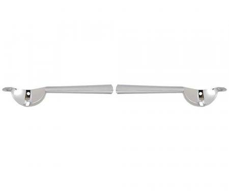 OER 1965 GT Mustang Chrome Die-Cast Fog Lamp Bars, Pair GT2