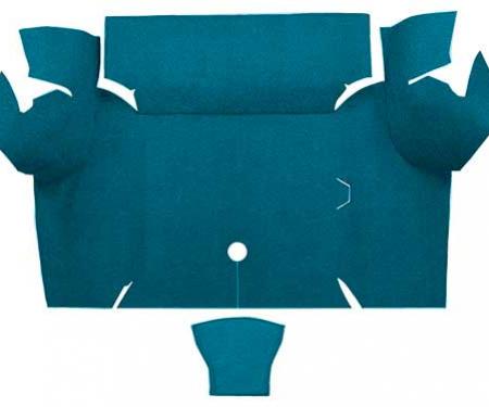 OER 1967-68 Mustang Coupe Nylon Loop Carpet Trunk Mat - Aqua A4077A06