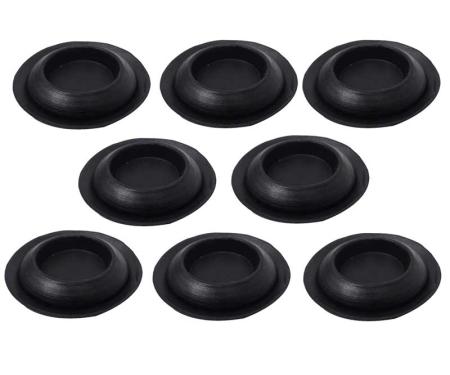 OER 1965-73 Mustang, Seat Hole Plug Set , 8 piece set , Various Models , Ford, Mercury HK205