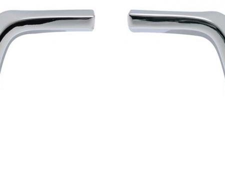 OER 1971-72 Mustang Front Fender Extension Molding Chrome Pair 16160AR