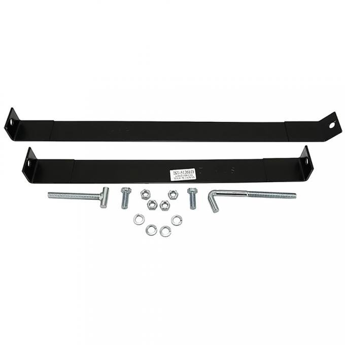 OER 1973-79 Ford F100, F150, F250, F350, Side Mount Gas Tank Straps, For 20.2 or 22.5 Gallon Tank, Pair, EDP Coated TR9057K