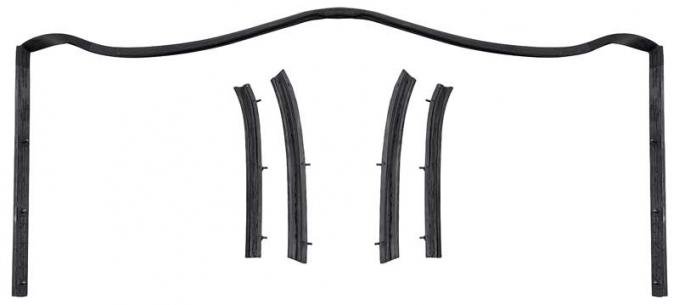 OER 1964-68 Mustang Convertible Top Weatherstrip Set - 5-pieces 53986-SET