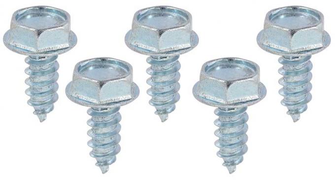 OER 1965-69 Ford Mustang, Hex Head Screw Set, For Fuel Filler Neck, 5 Piece Set HK21