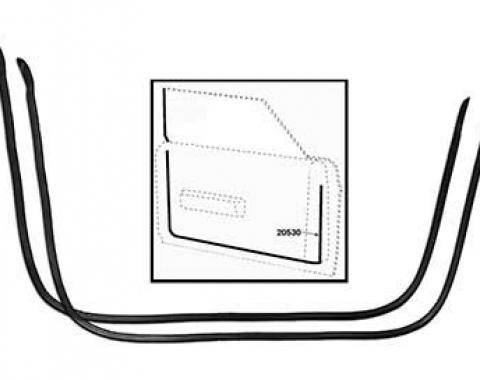 OER 1964-66 Ford Mustang, Door Frame Weatherstrips, RH and LH, Pair 20530C